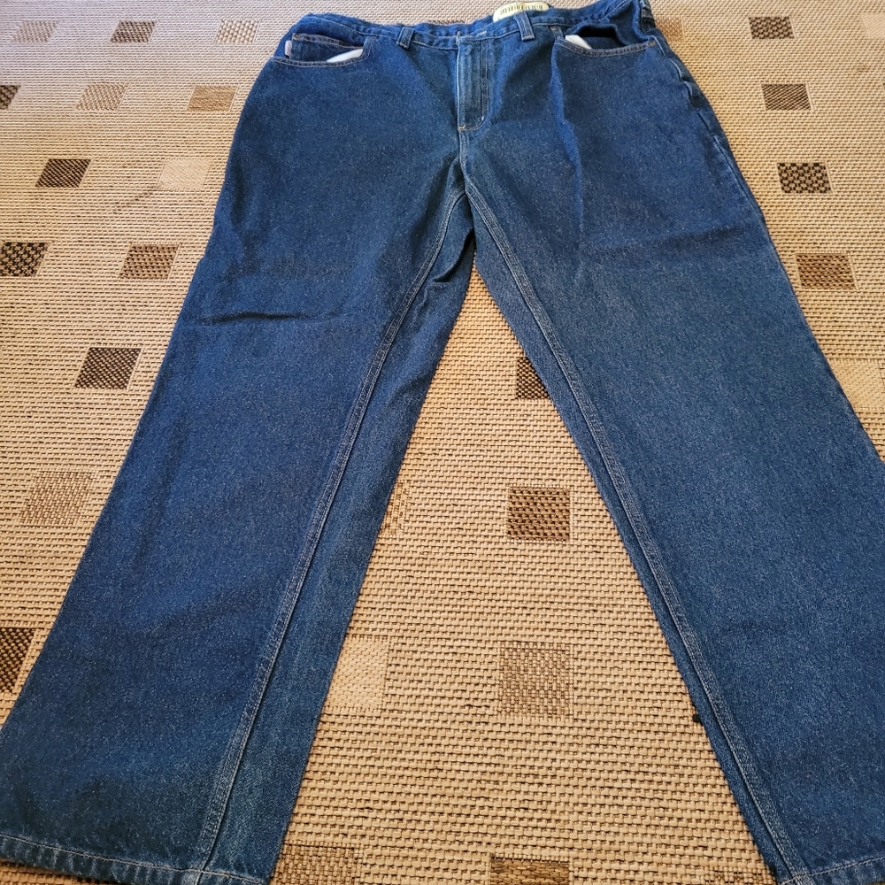 (3120) Carhartt Relaxed Fit Straight Leg Denim Jeans Blue Men's 40x32